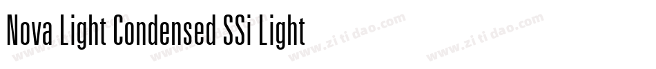 Nova Light Condensed SSi Light Condensed字体转换